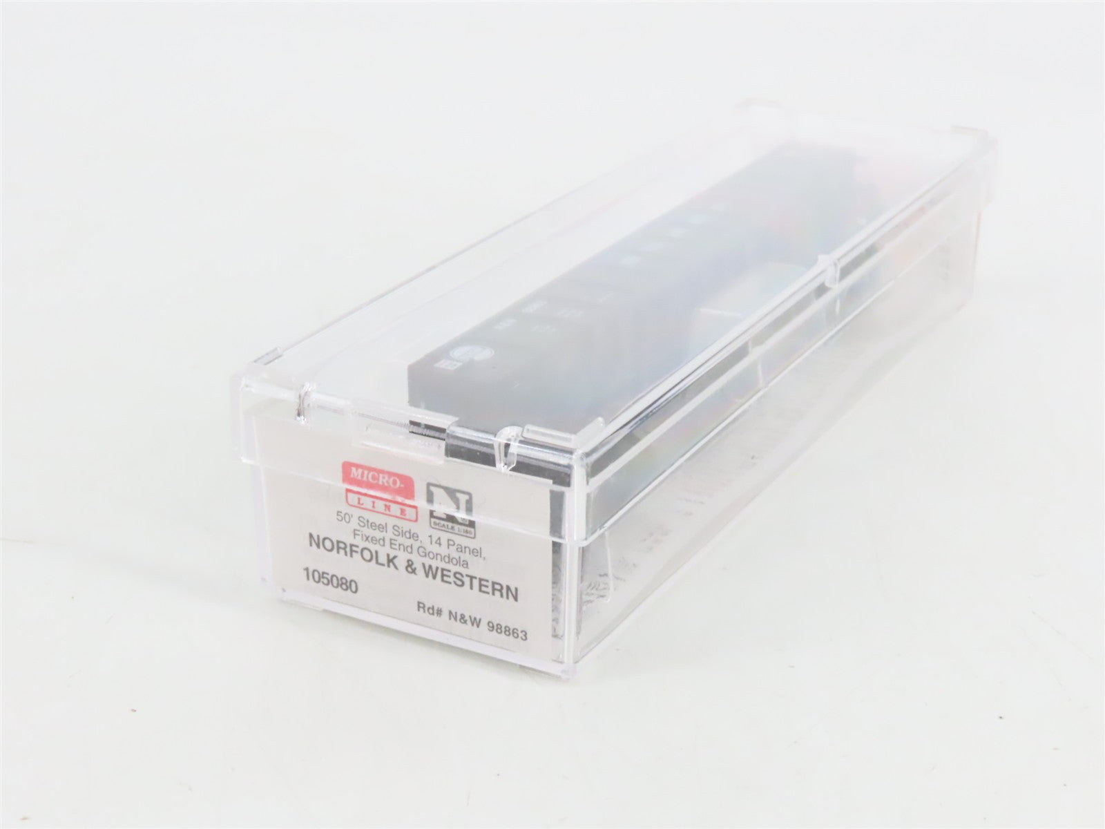N Scale Micro-Trains MTL 105080 N&W Norfolk & Western 50' Gondola 98863 RTR