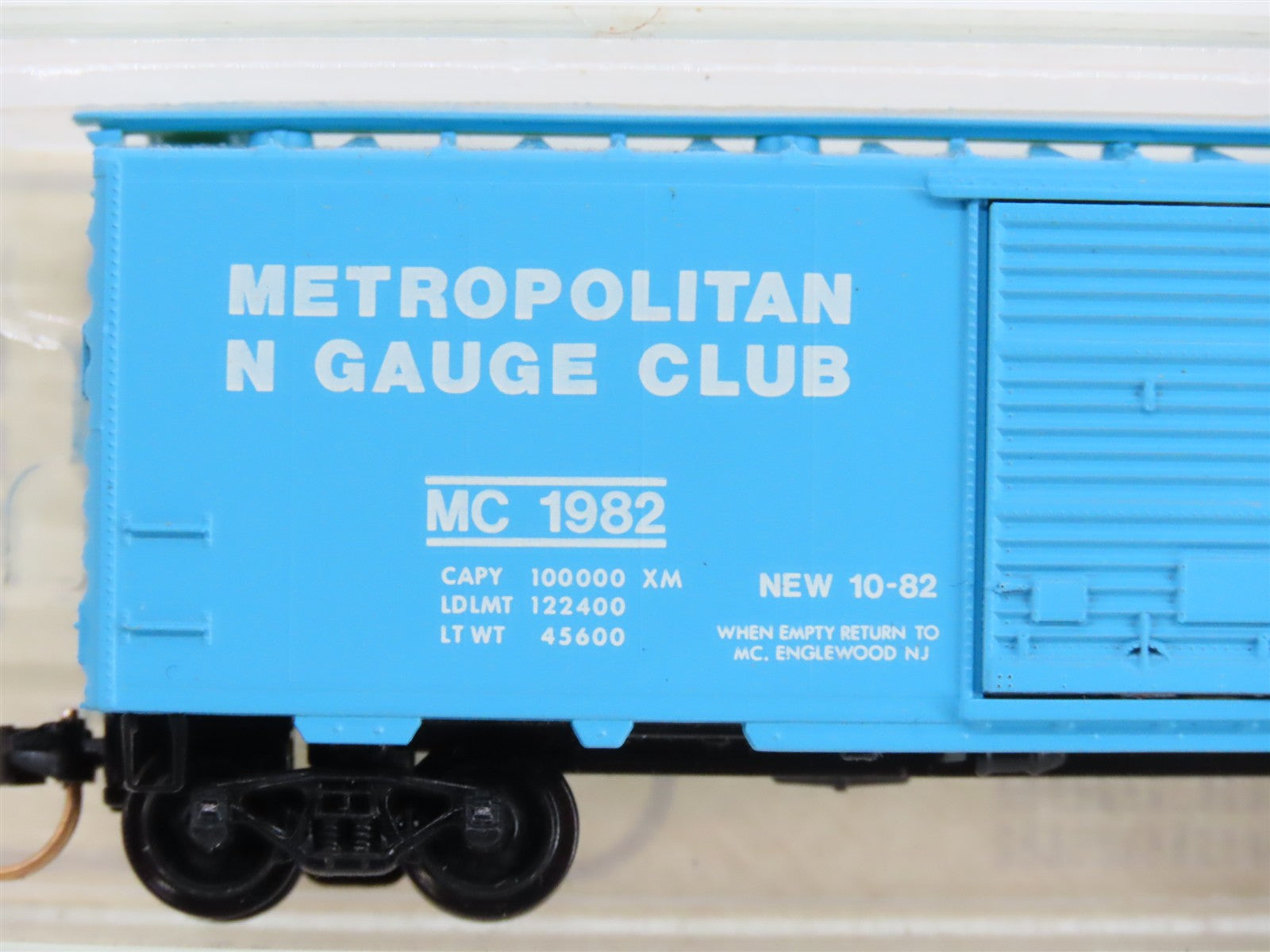 N Scale Micro-Trains MTL BLW-48 MC Metropolitan N Gauge Club 40' Box Car RTR