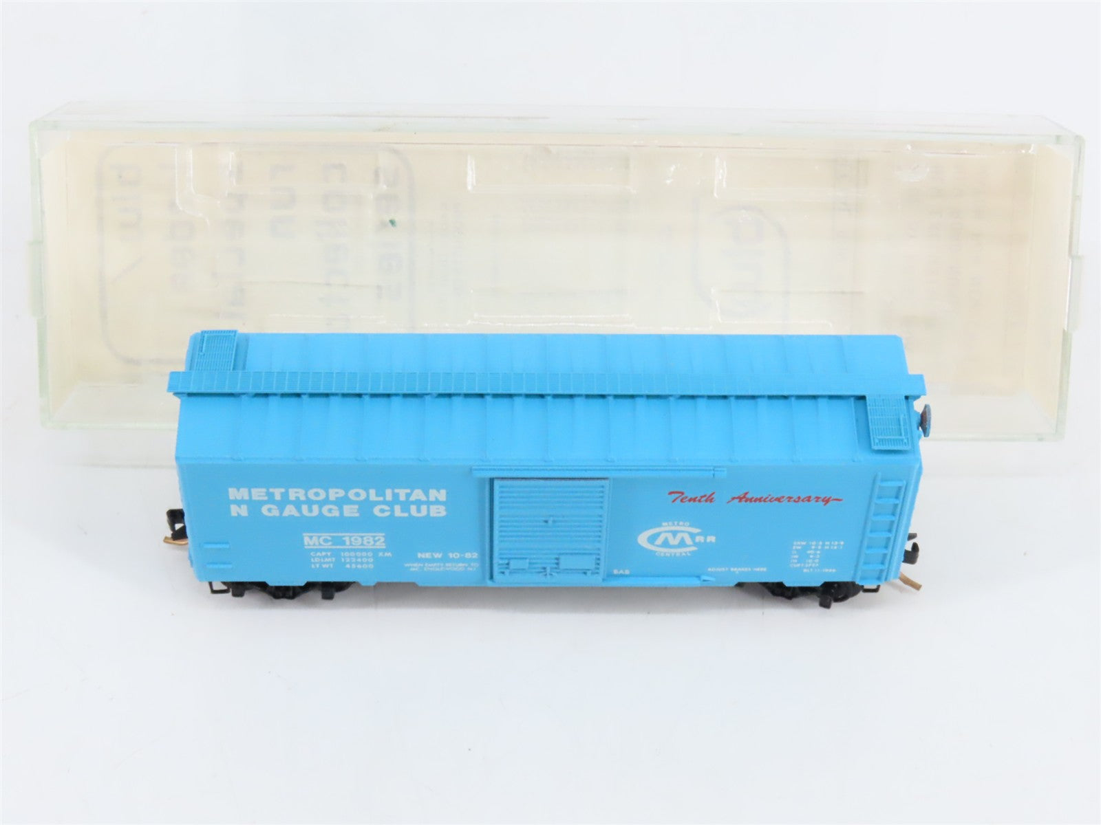 N Scale Micro-Trains MTL BLW-48 MC Metropolitan N Gauge Club 40' Box Car RTR