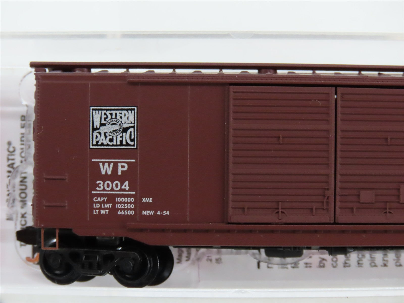 N Scale Micro-Trains MTL 03400340 WP Western Pacific 50' Double Door Box Car RTR