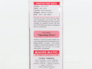 N Scale Micro-Trains MTL 03400340 WP Western Pacific 50' Double Door Box Car RTR