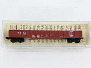 N Scale Micro-Trains MTL 46080 Santa Fe 50' Fishbelly Side Drop End Gondola RTR