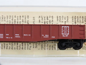 N Scale Micro-Trains MTL 46080 Santa Fe 50' Fishbelly Side Drop End Gondola RTR