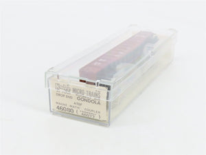 N Scale Micro-Trains MTL 46080 Santa Fe 50' Fishbelly Side Drop End Gondola RTR