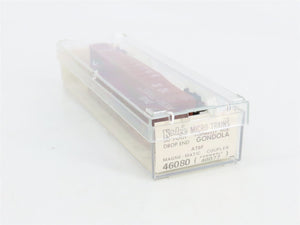 N Scale Micro-Trains MTL 46080 Santa Fe 50' Fishbelly Side Drop End Gondola RTR