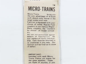 N Scale Kadee Micro-Trains MTL 44060 ATSF Santa Fe 50' Flat Car 90806 RTR