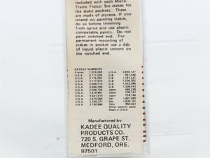 N Scale Kadee Micro-Trains MTL 44060 ATSF Santa Fe 50' Flat Car 90806 RTR