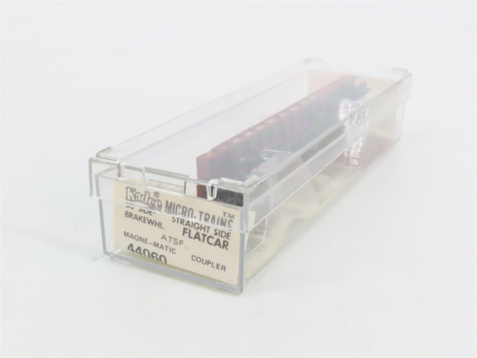 N Scale Kadee Micro-Trains MTL 44060 ATSF Santa Fe 50' Flat Car 90806 RTR
