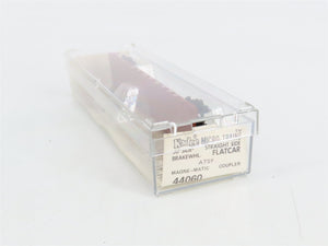 N Scale Kadee Micro-Trains MTL 44060 ATSF Santa Fe 50' Flat Car 90806 RTR