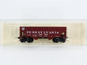 N Scale Micro-Trains MTL BLW-53 PRR Pennsylvania 33' 2-Bay Ribbed Hopper RTR
