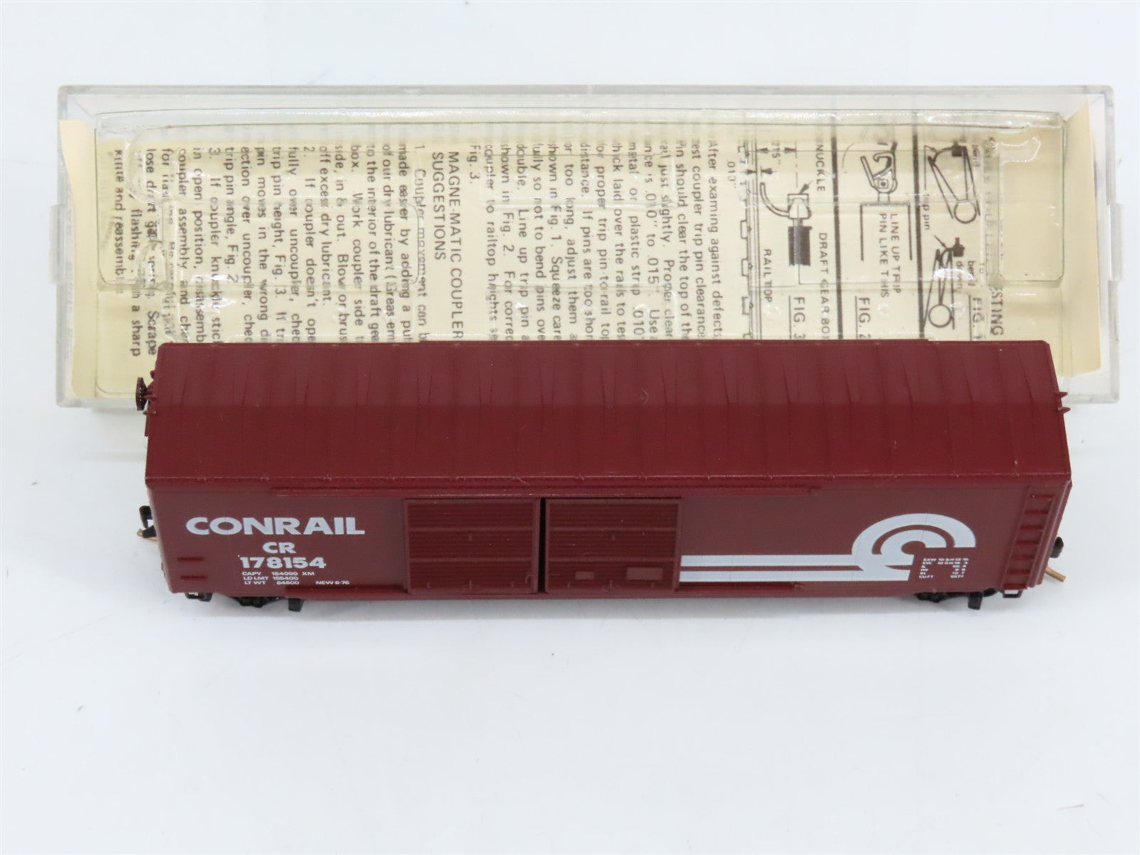 N Scale Micro-Trains MTL 37010 CR Conrail 50' Double Door Box Car 178154 RTR