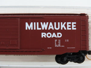 N Scale Micro-Trains MTL 33100 MILW Milwaukee Road 50' Box Car 12122 RTR