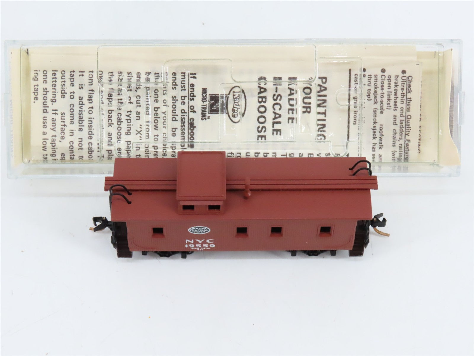 N Scale Micro-Trains MTL 50060 New York Central 34' Wood Sheathed Caboose RTR