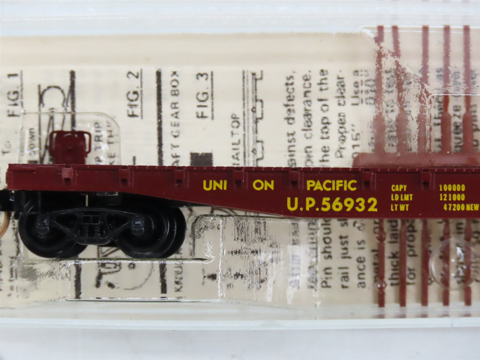 N Scale Micro-Trains MTL 45050 UP Union Pacific 50' Flat Car 56932 RTR