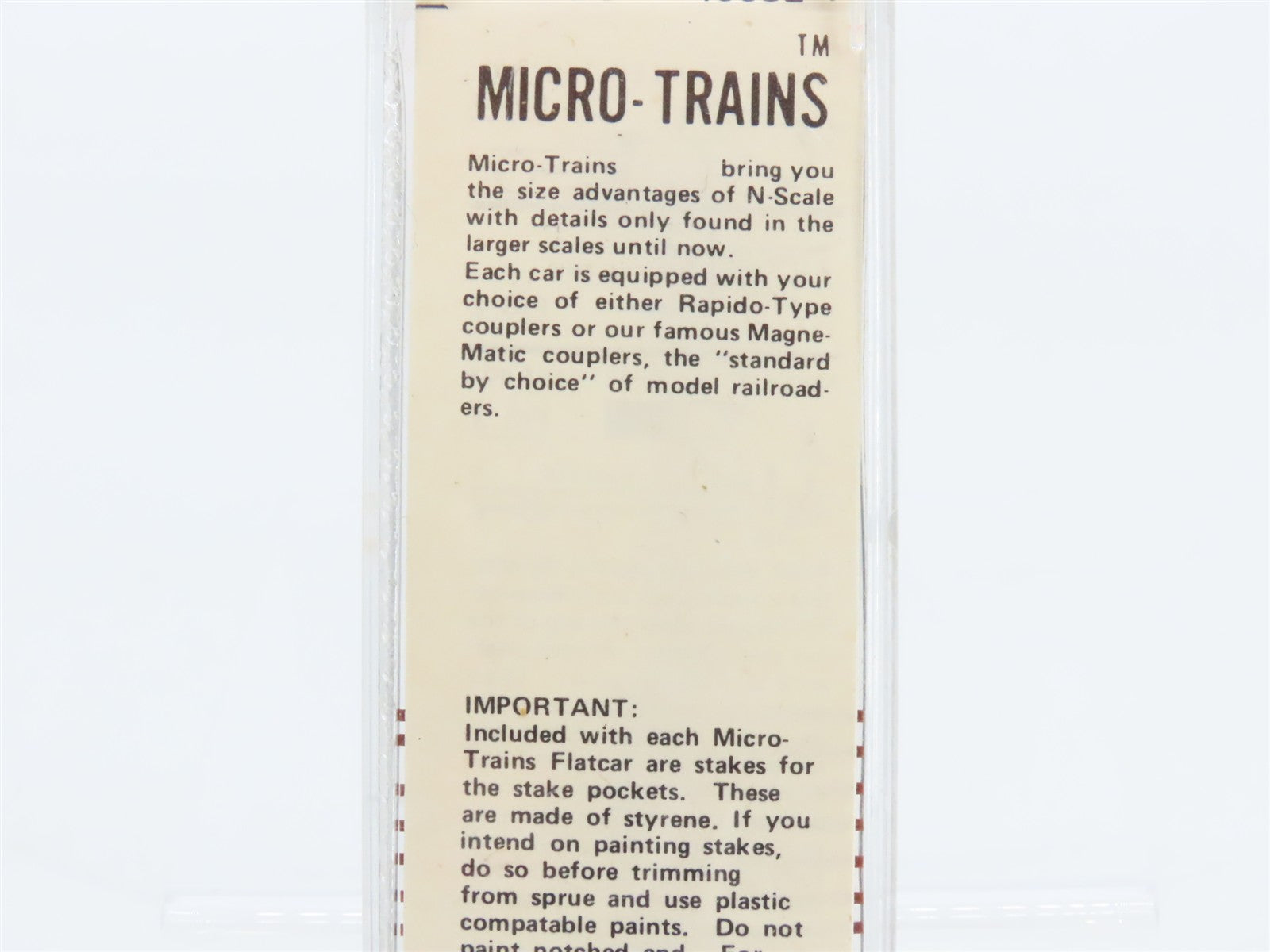 N Scale Micro-Trains MTL 45050 UP Union Pacific 50' Flat Car 56932 RTR