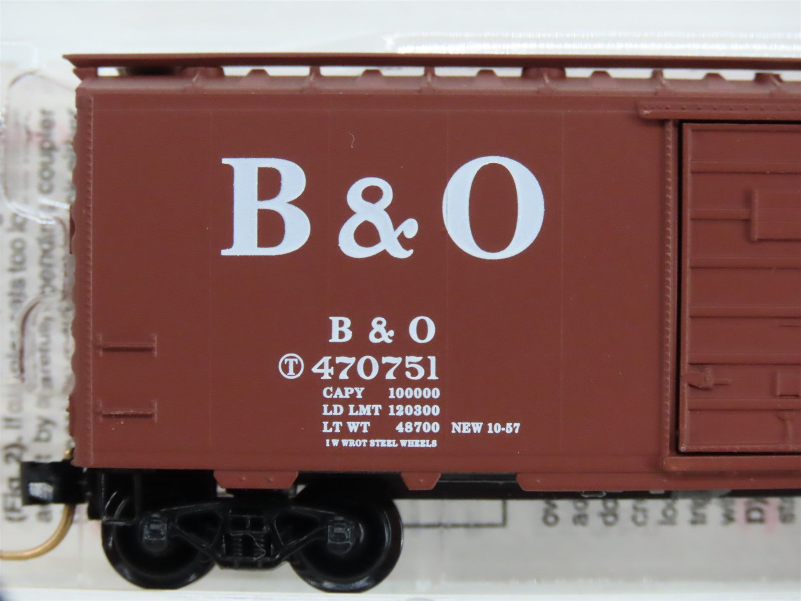 N Scale Micro-Trains MTL 20346/2 Baltimore & Ohio 40' Single Door Box Car RTR