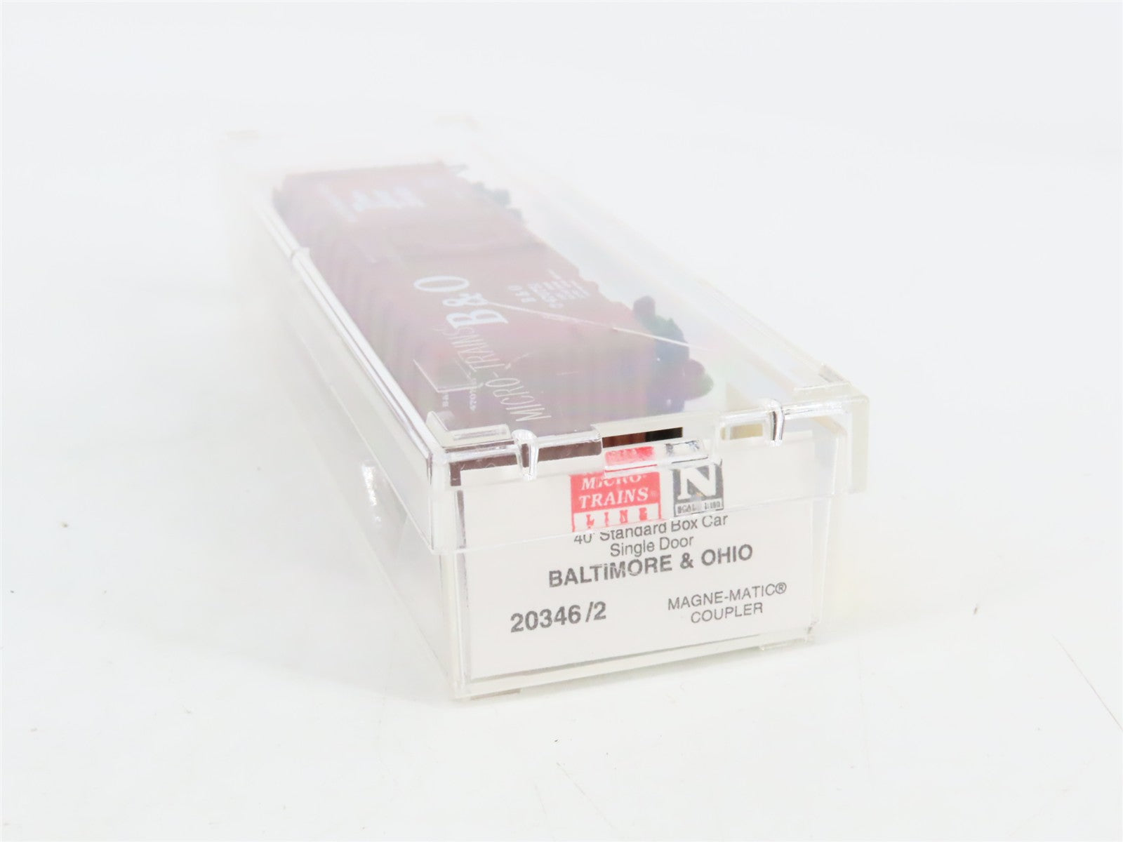 N Scale Micro-Trains MTL 20346/2 Baltimore & Ohio 40' Single Door Box Car RTR