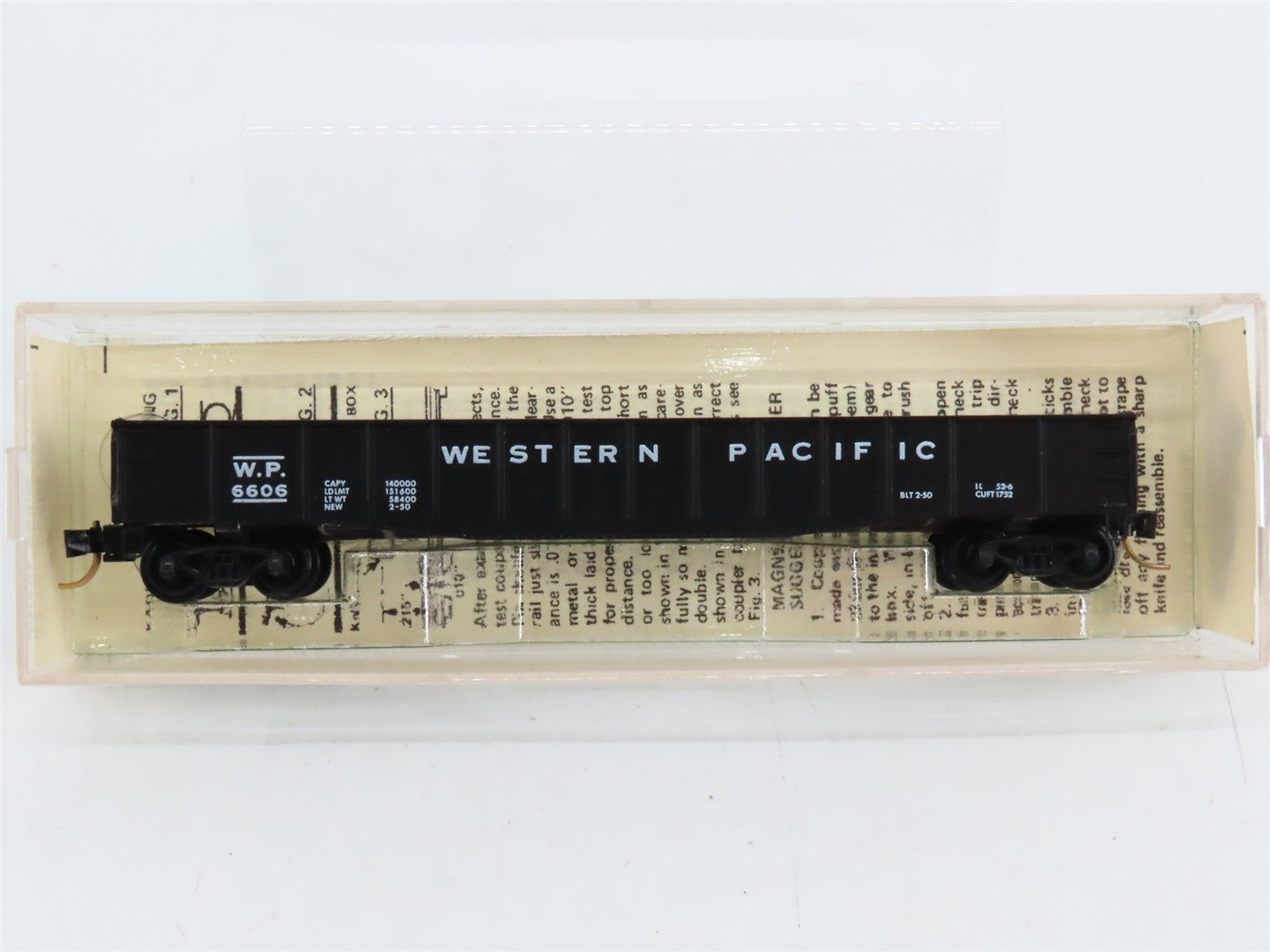 N Scale Micro-Trains MTL 46050 WP Western Pacific 50' Drop End Steel Gondola RTR