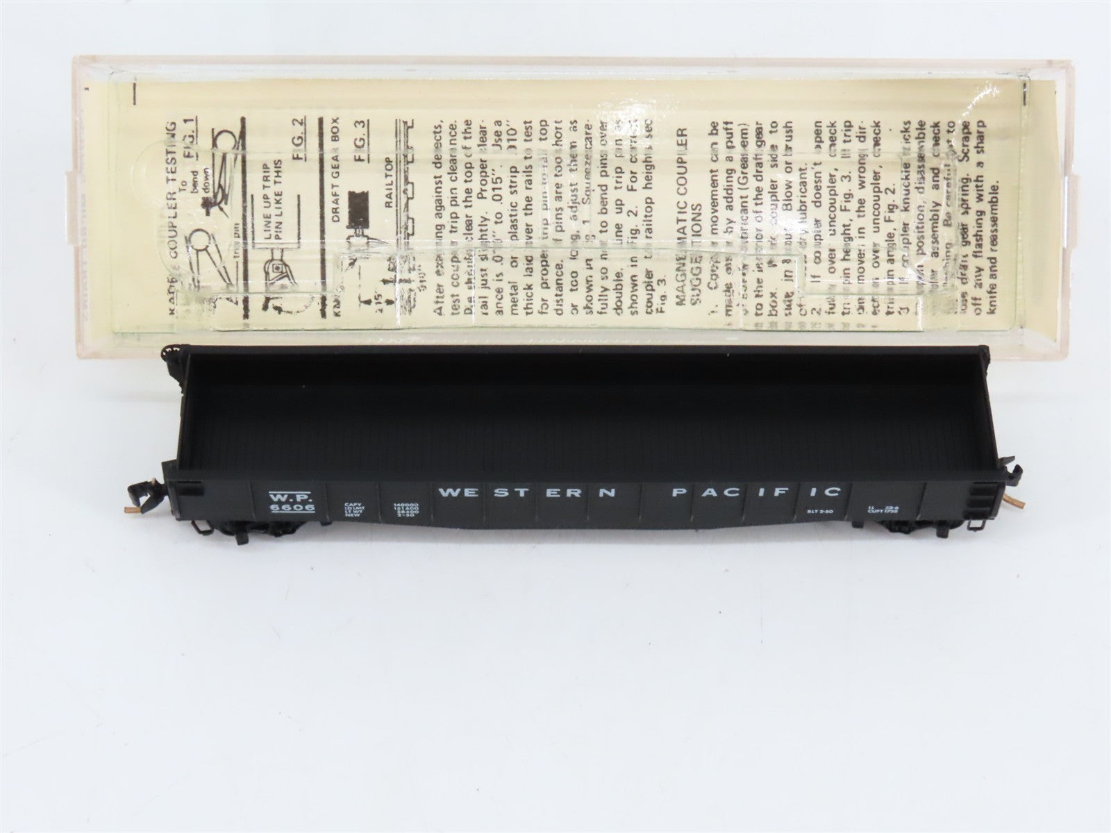 N Scale Micro-Trains MTL 46050 WP Western Pacific 50' Drop End Steel Gondola RTR
