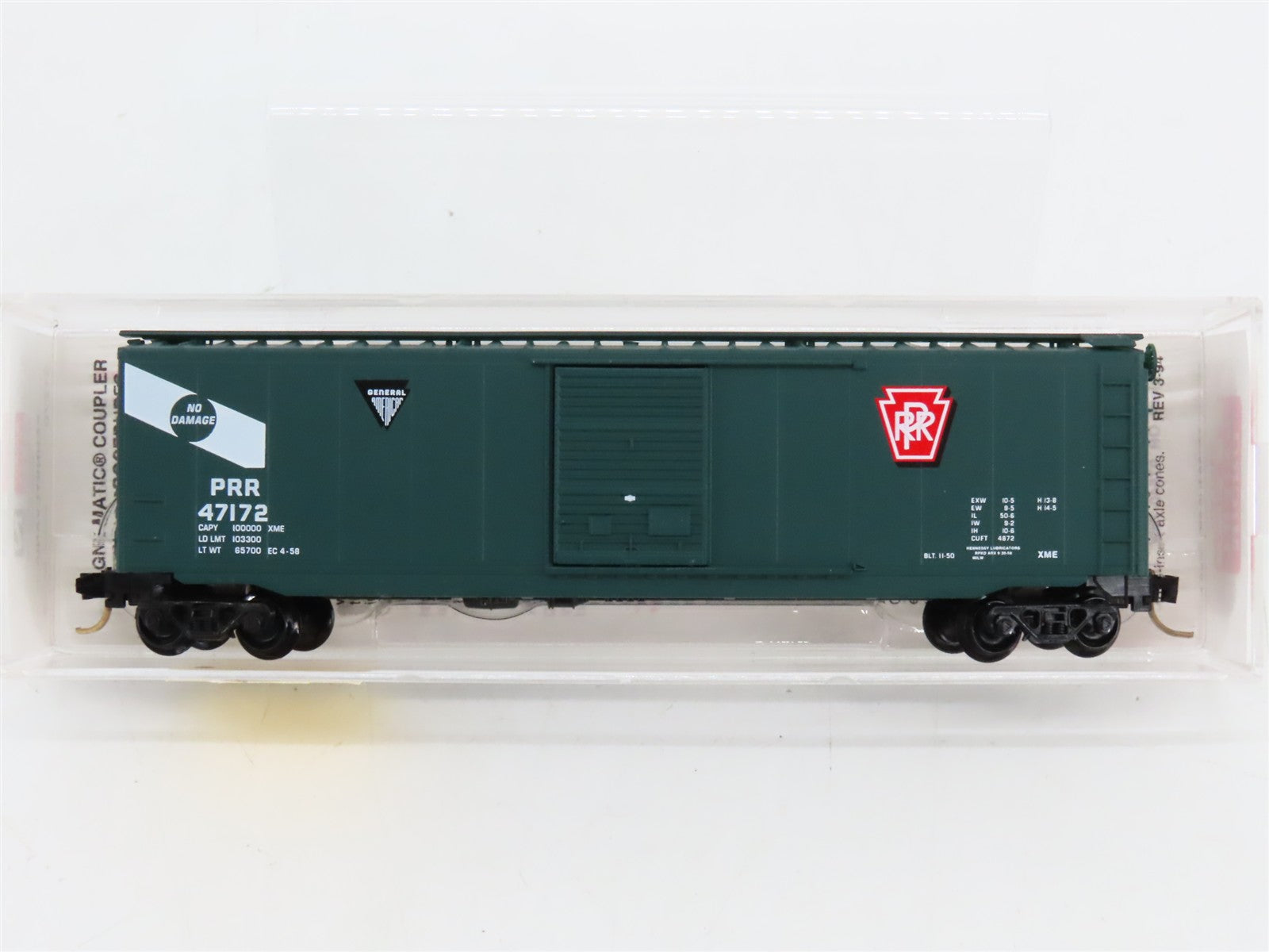 N Scale Micro-Trains MTL 31270 PRR Pennsylvania 40' Box Car 47172 RTR