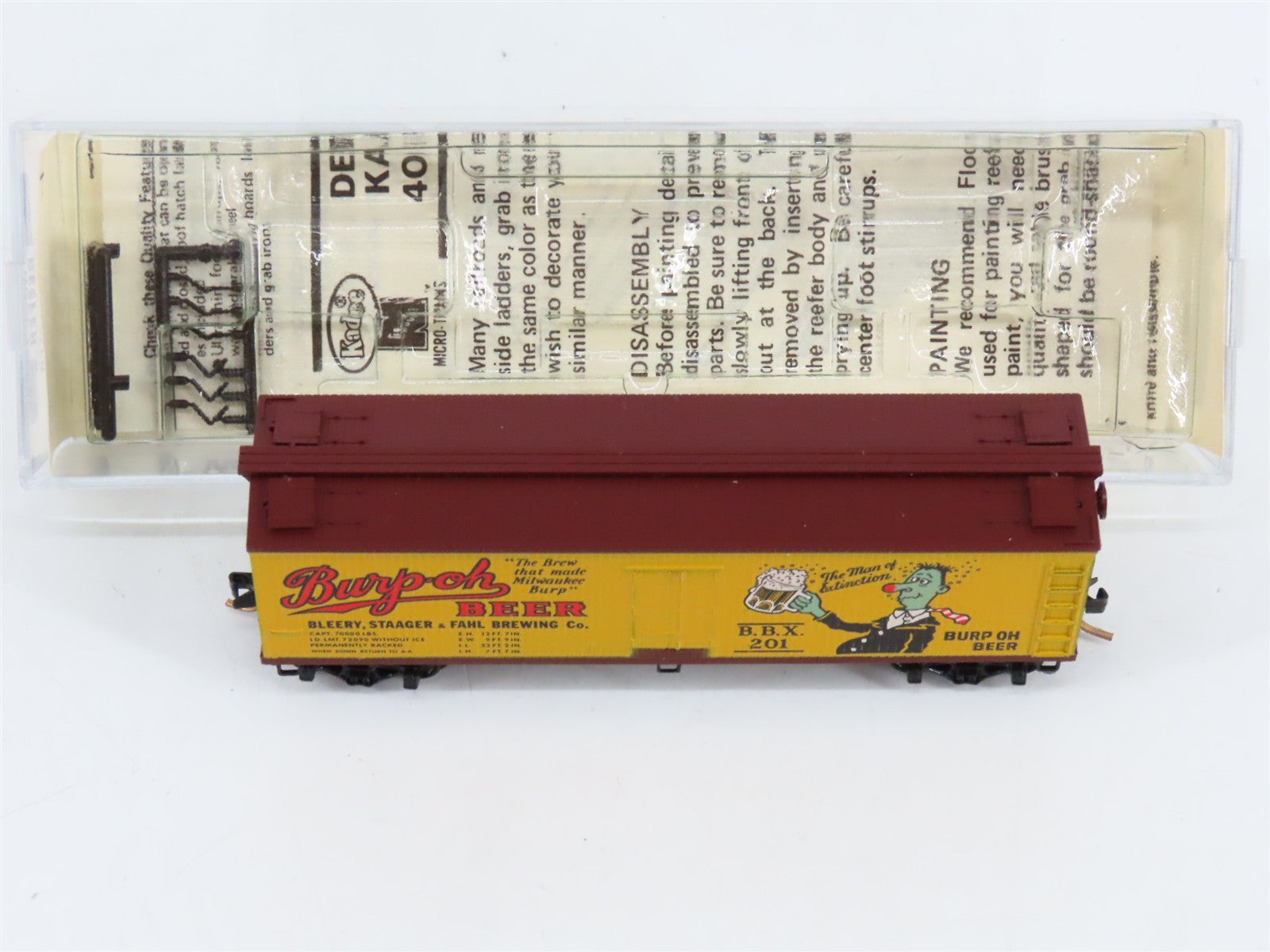 N Scale Micro-Trains MTL 47100 Bleery, Staager & Fahl Brewing Co. 40' Reefer RTR