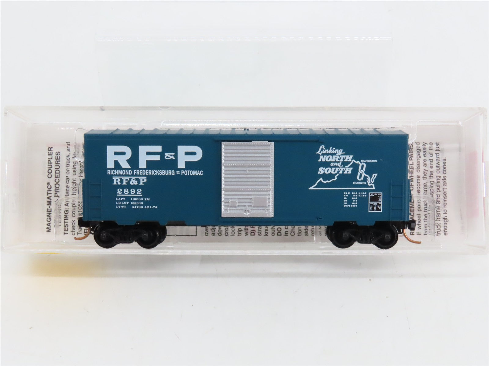 N Scale Micro-Trains MTL 24290 Richmond, Fredericksburg & Potomac Box Car RTR