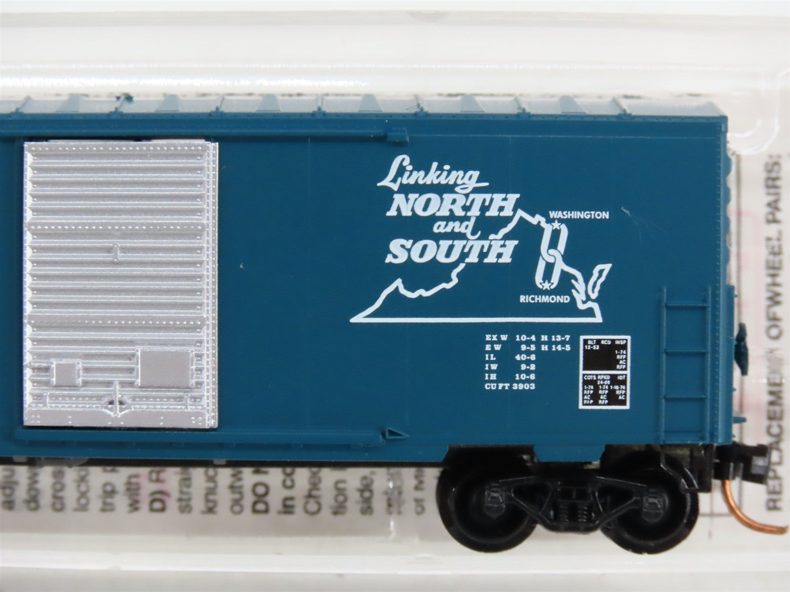 N Scale Micro-Trains MTL 24290 Richmond, Fredericksburg & Potomac Box Car RTR