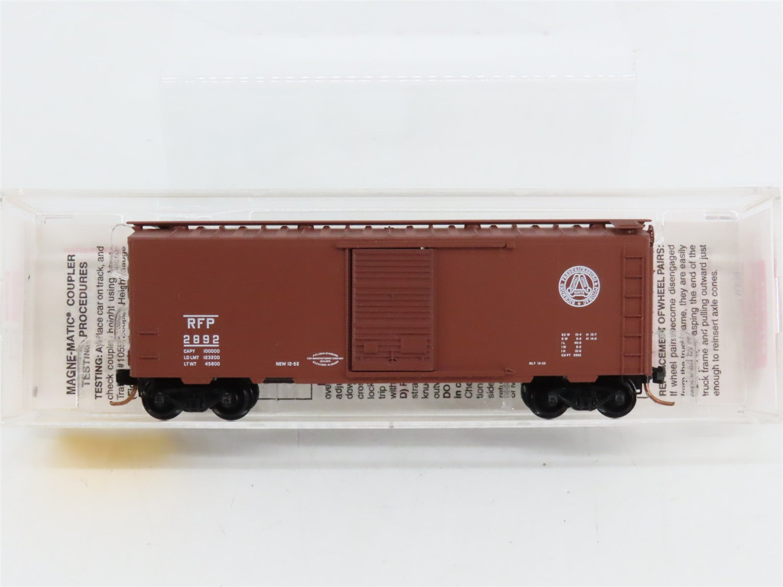 N Scale Micro-Trains MTL 20496 Richmond, Fredericksburg & Potomac Box Car RTR