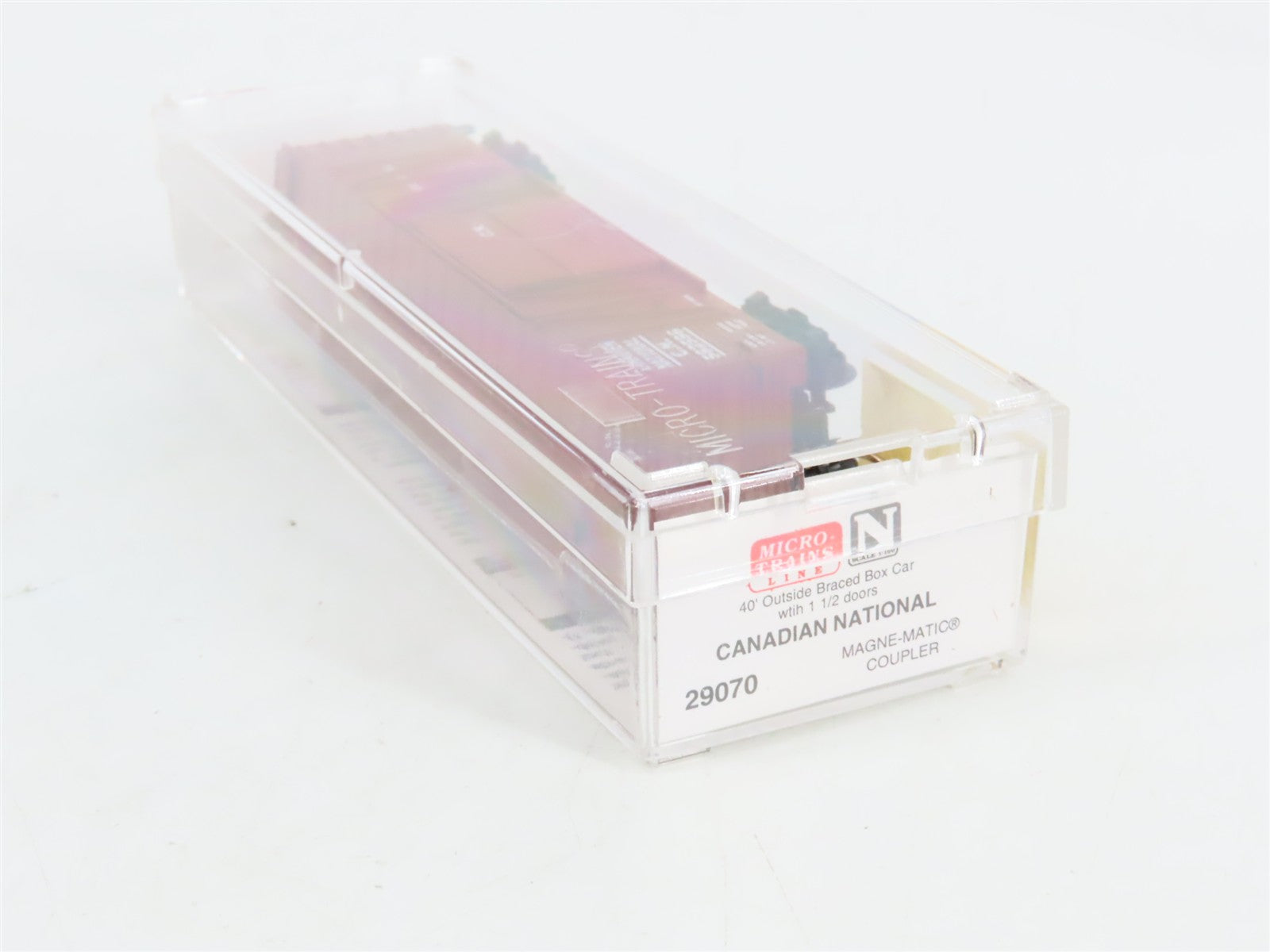 N Scale Micro-Trains MTL 29070 Canadian National 40' Outside Braced Box Car RTR