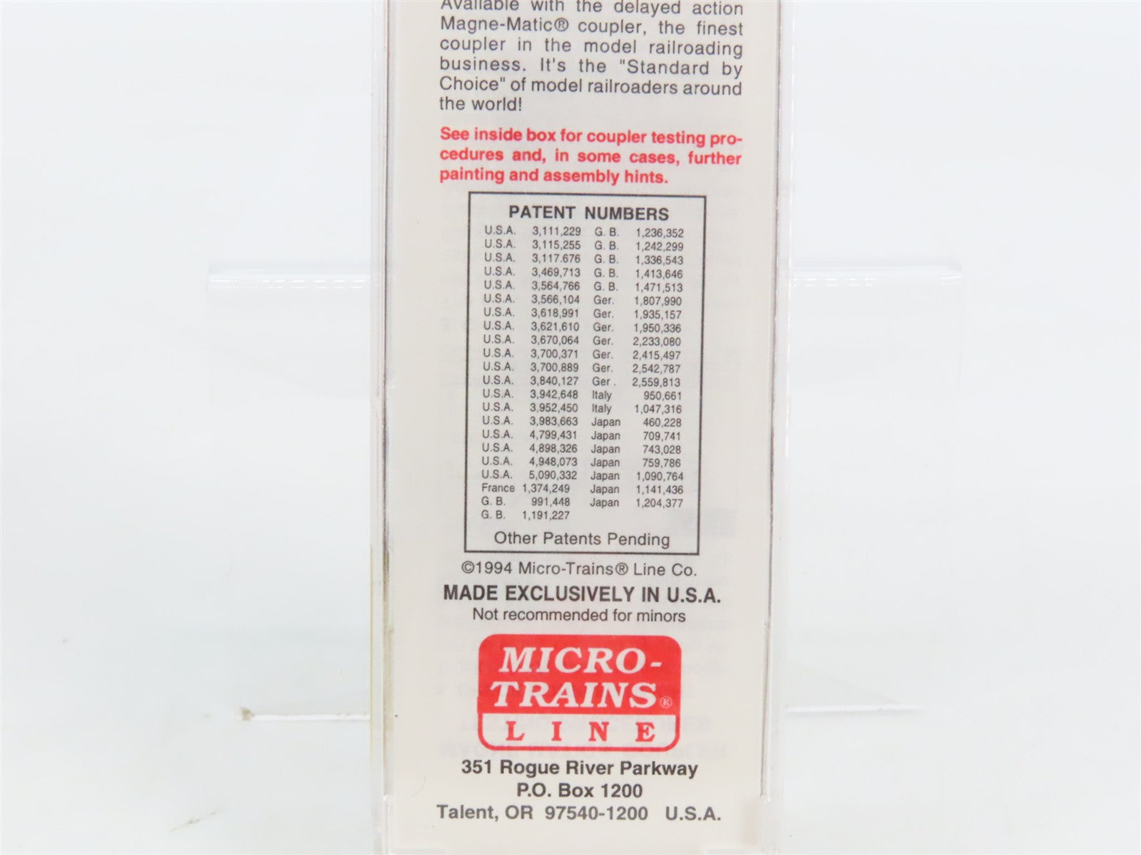 N Scale Micro-Trains MTL 20066 PRR Pennsylvania 40' Box Car 30902 RTR
