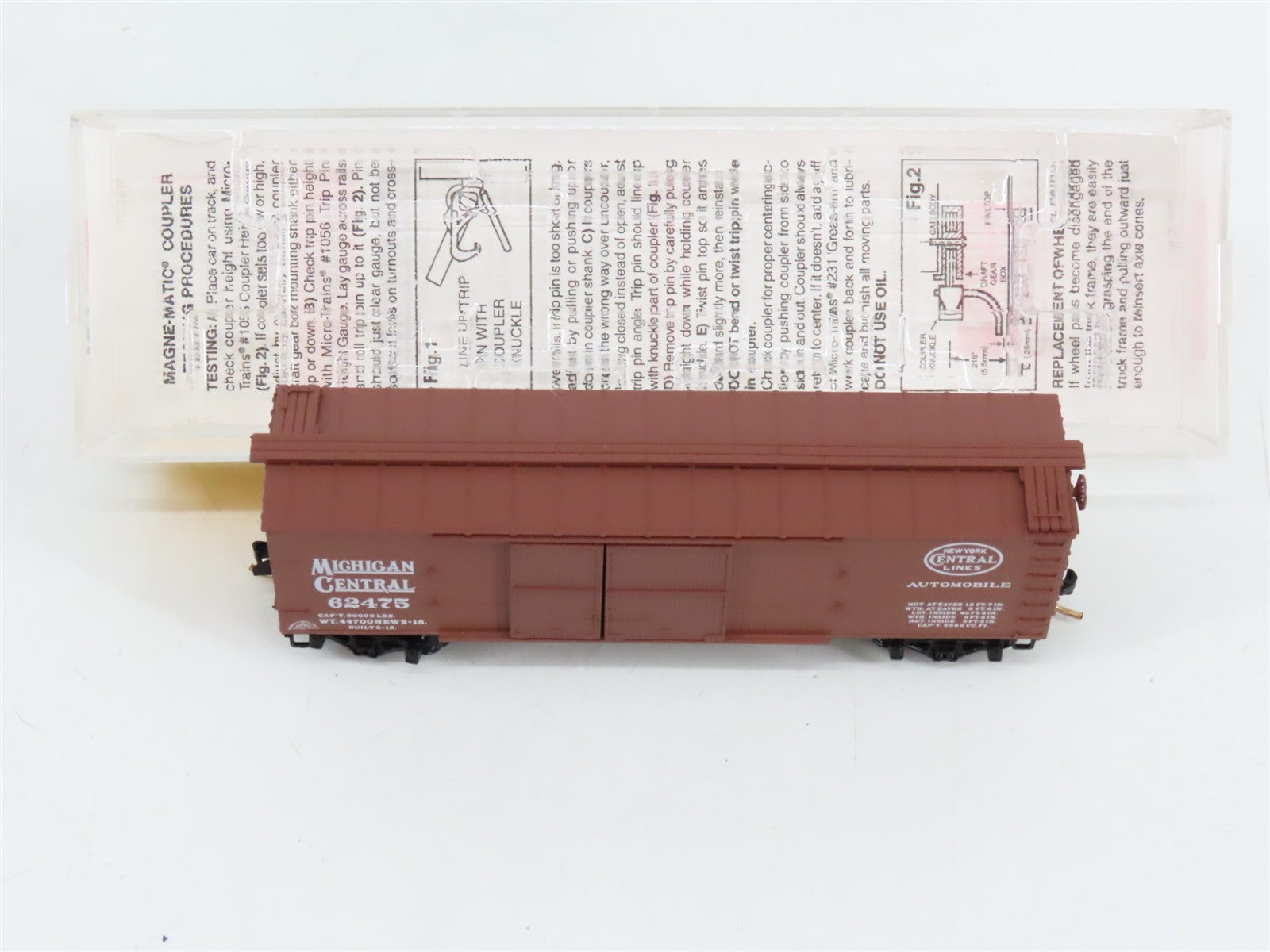 N Scale Micro-Trains MTL 43060 Michigan Central 40' Box Car 62475 RTR