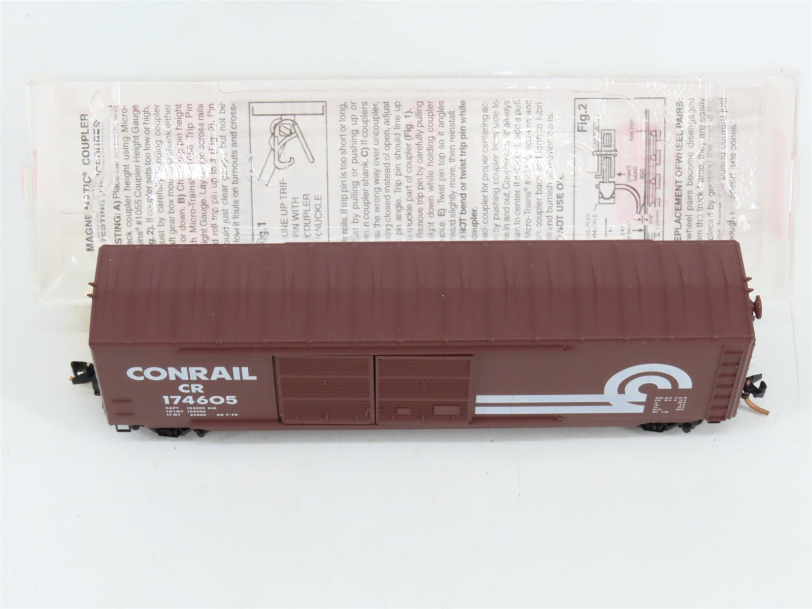 N Scale Micro-Trains MTL 37010 CR Conrail 50' Box Car 174605 RTR