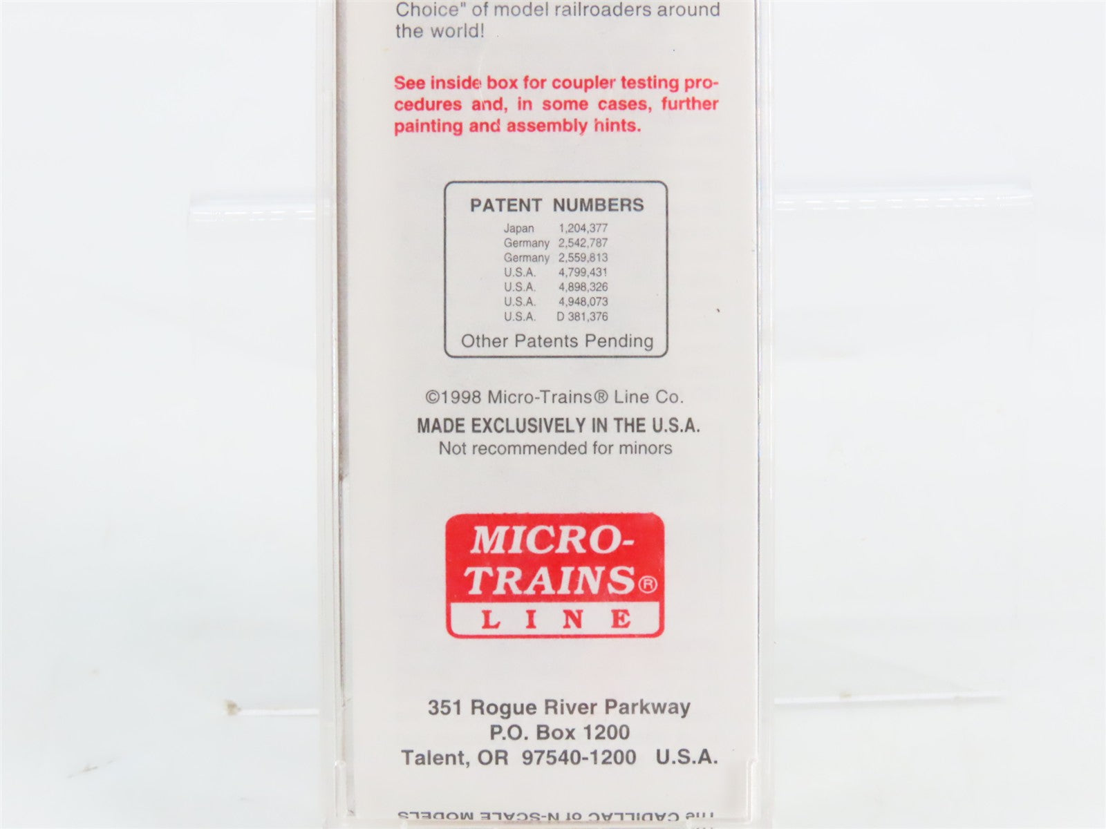 N Scale Micro-Trains MTL 37010 CR Conrail 50' Box Car 174605 RTR