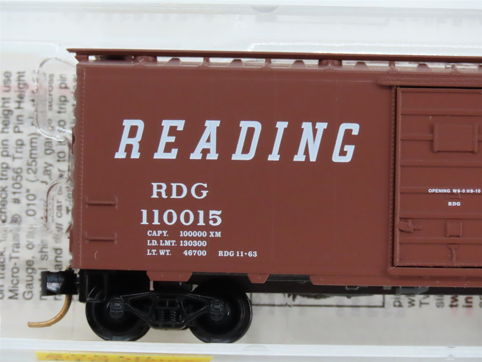 N Scale Micro-Trains MTL 20810 RDG Reading 40' Box Car 110015 RTR