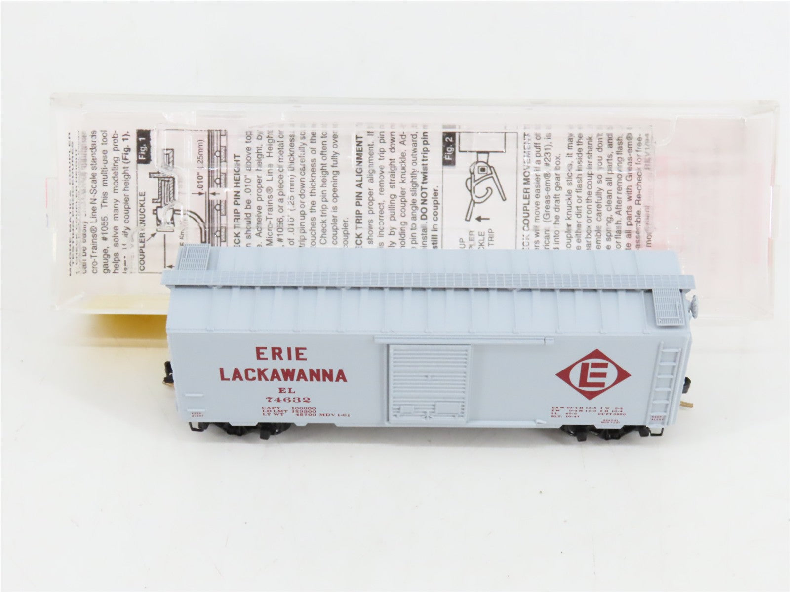 N Scale Micro-Trains MTL 20360 EL Erie Lackawanna Box Car 74632 RTR