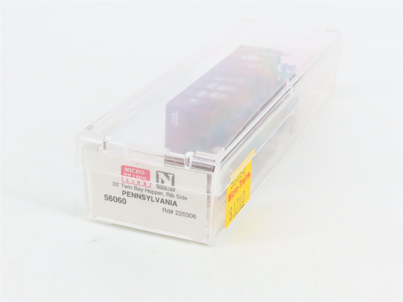 N Scale Micro-Trains MTL 56060 PRR Pennsylvania 33' 2-Bay Hopper 220306 RTR