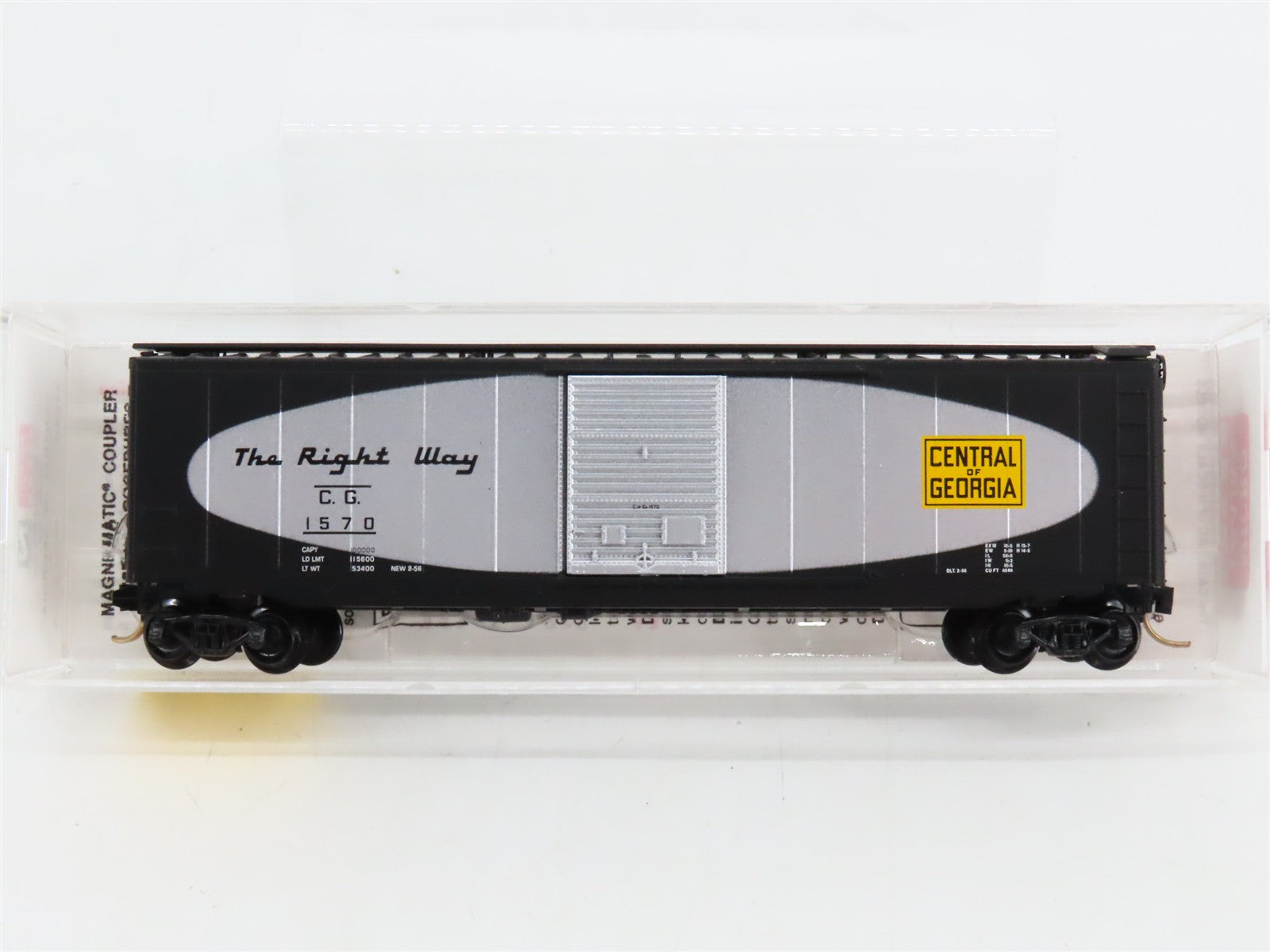 N Scale Micro-Trains MTL 31280 CG Central of Georgia 50' Box Car 1570 RTR