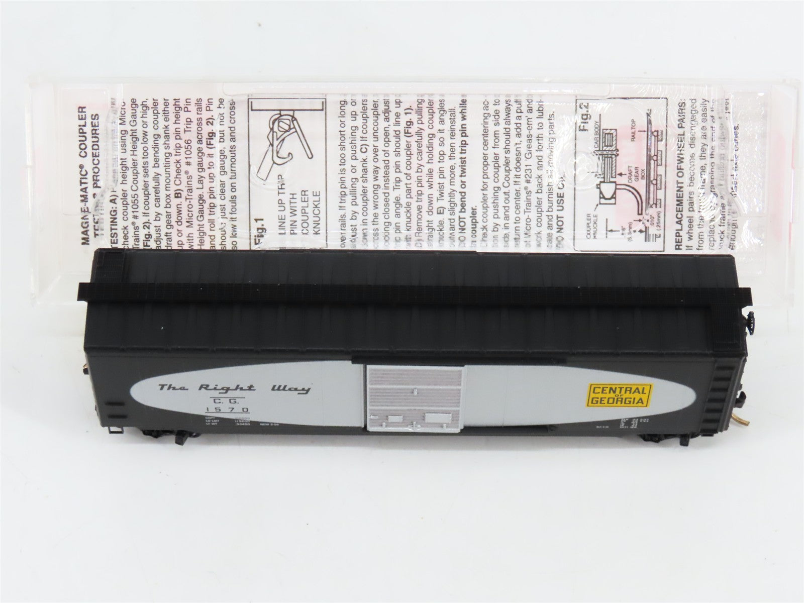 N Scale Micro-Trains MTL 31280 CG Central of Georgia 50' Box Car 1570 RTR