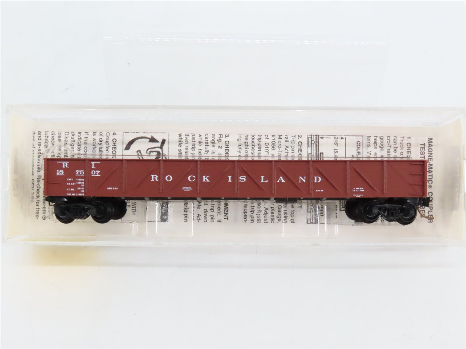 N Scale Micro-Trains MTL 61010 RI Rock Island 50' Composite Gondola 187507 RTR
