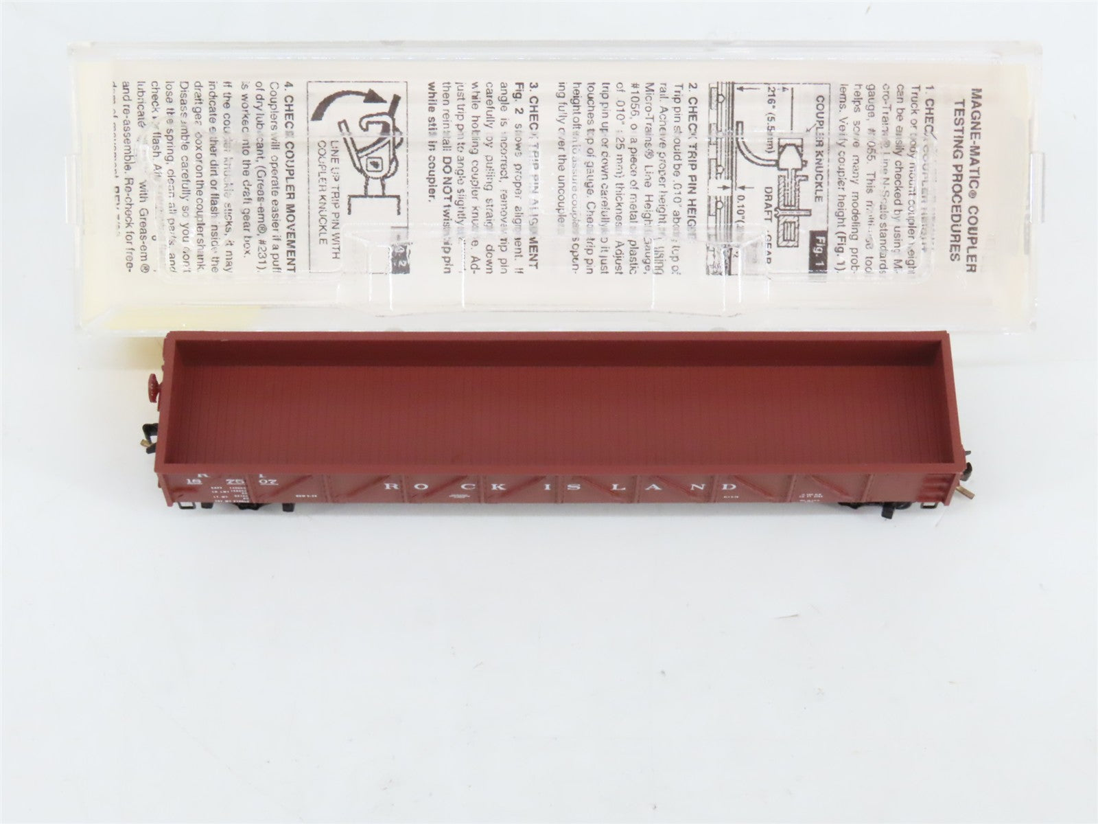N Scale Micro-Trains MTL 61010 RI Rock Island 50' Composite Gondola 187507 RTR
