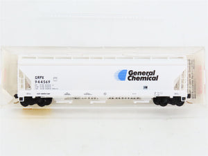 N Scale Micro-Trains MTL 94020 GRPX General Chemical 3-Bay Covered Hopper RTR
