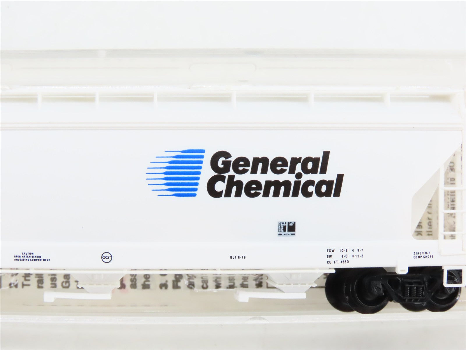 N Scale Micro-Trains MTL 94020 GRPX General Chemical 3-Bay Covered Hopper RTR