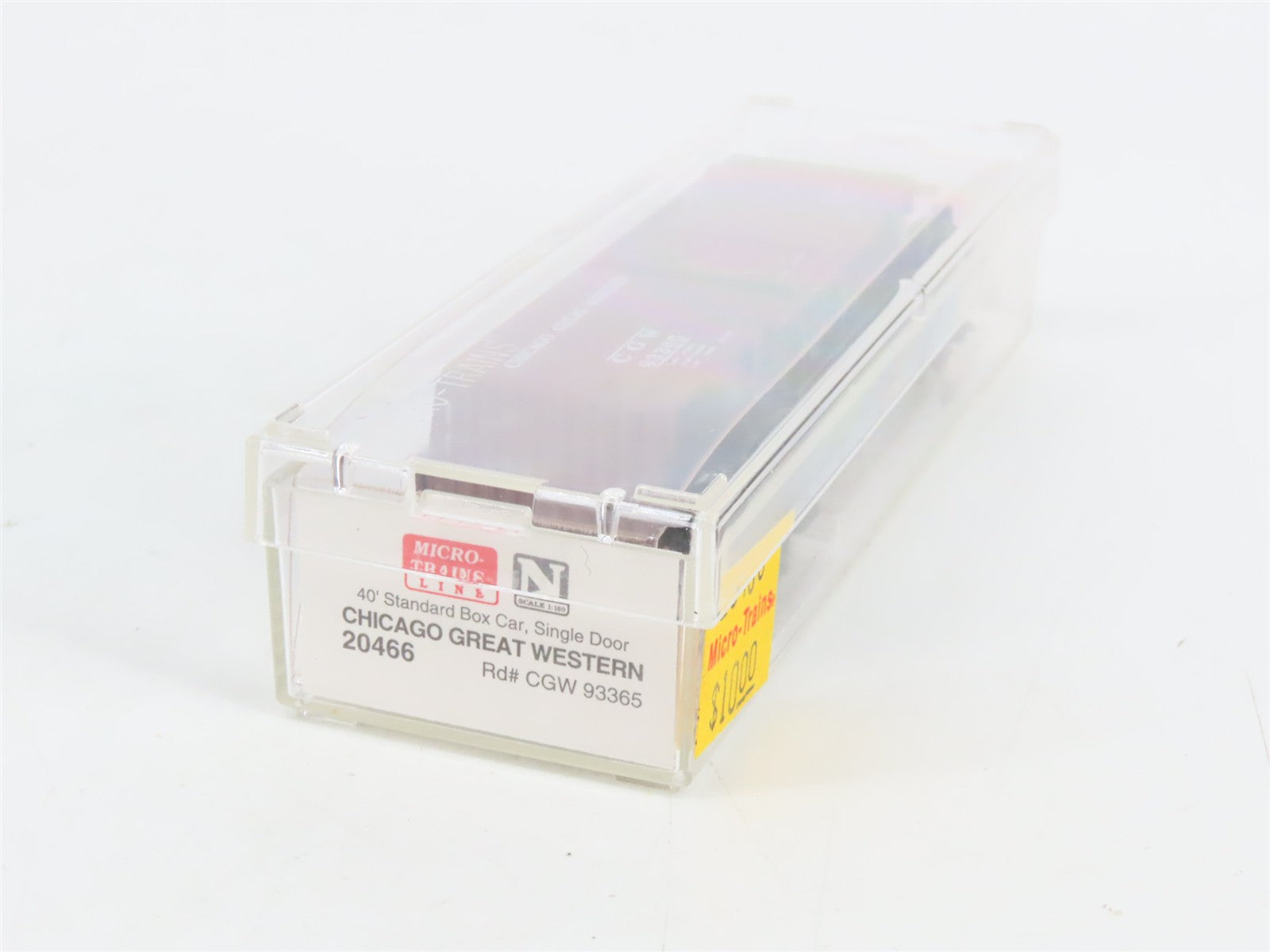 N Scale Micro-Trains MTL 20466 CGW Chicago Great Western 40' Box Car 93365 RTR