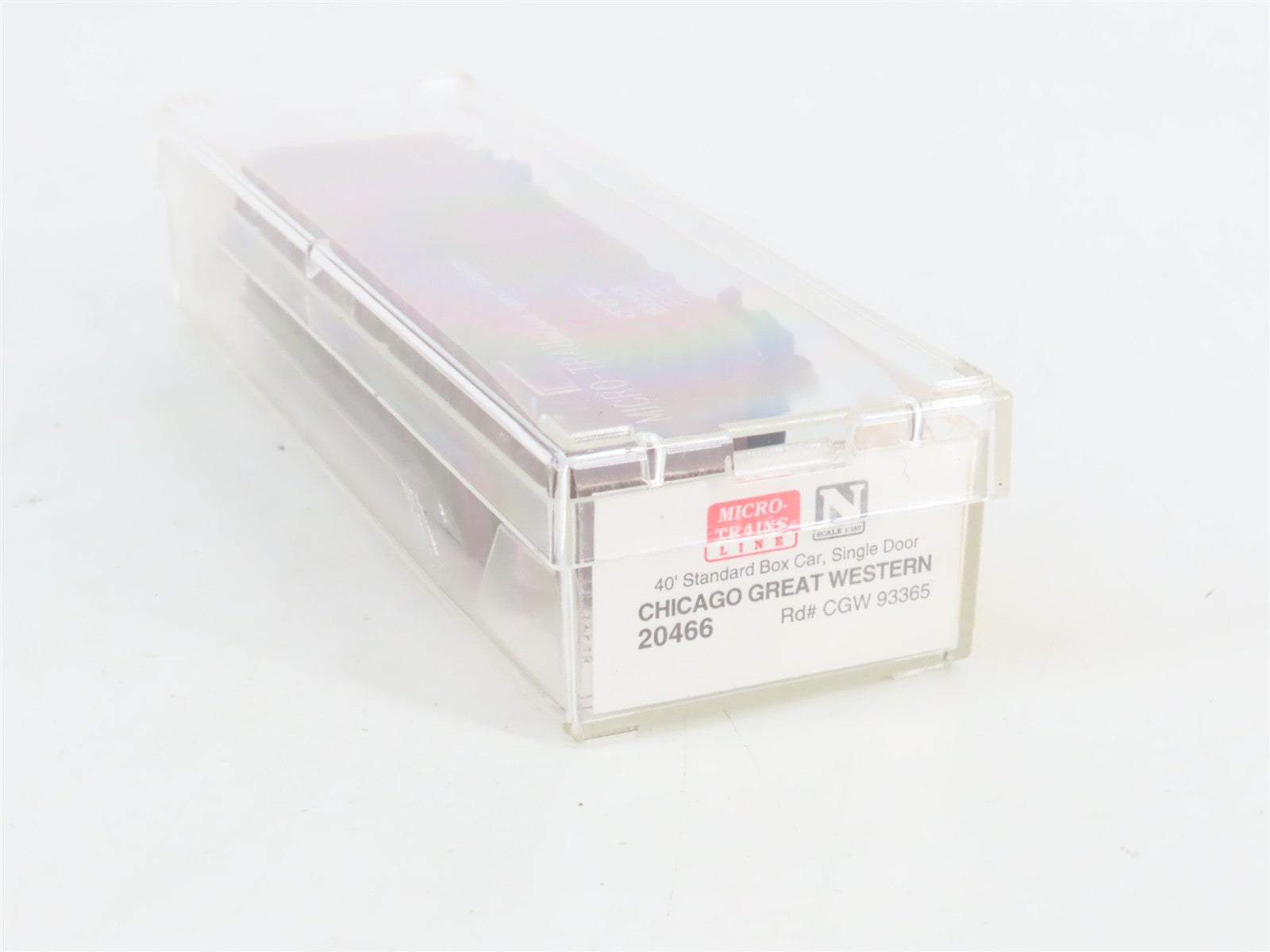 N Scale Micro-Trains MTL 20466 CGW Chicago Great Western 40' Box Car 93365 RTR