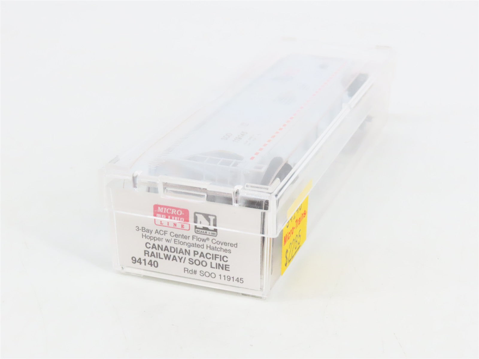 N Scale Micro-Trains MTL 94140 SOO Canadian Pacific 3-Bay Covered Hopper RTR
