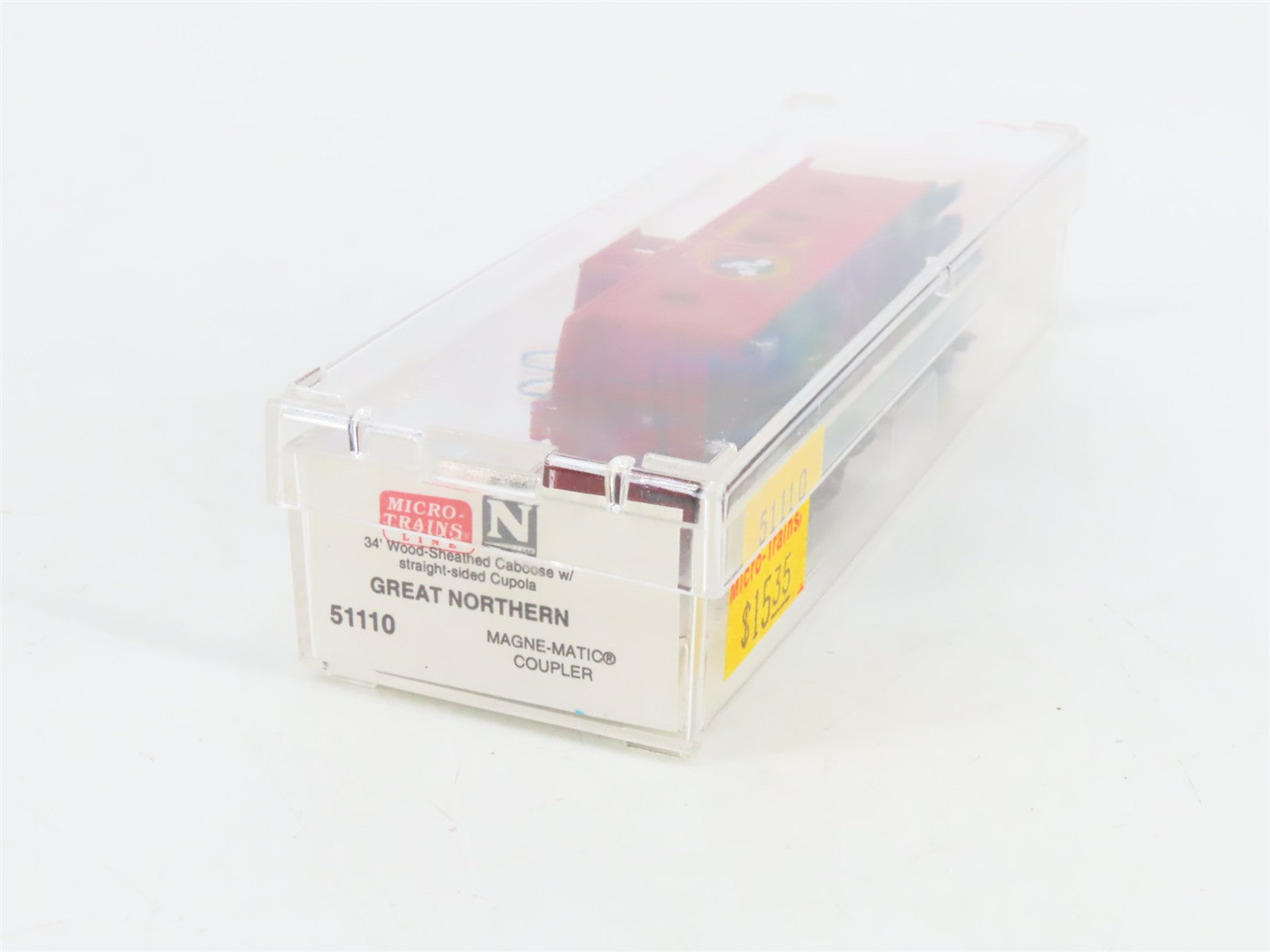 N Scale Micro-Trains MTL 51110 Great Northern 34' Wood-Sheathed Caboose X617 RTR