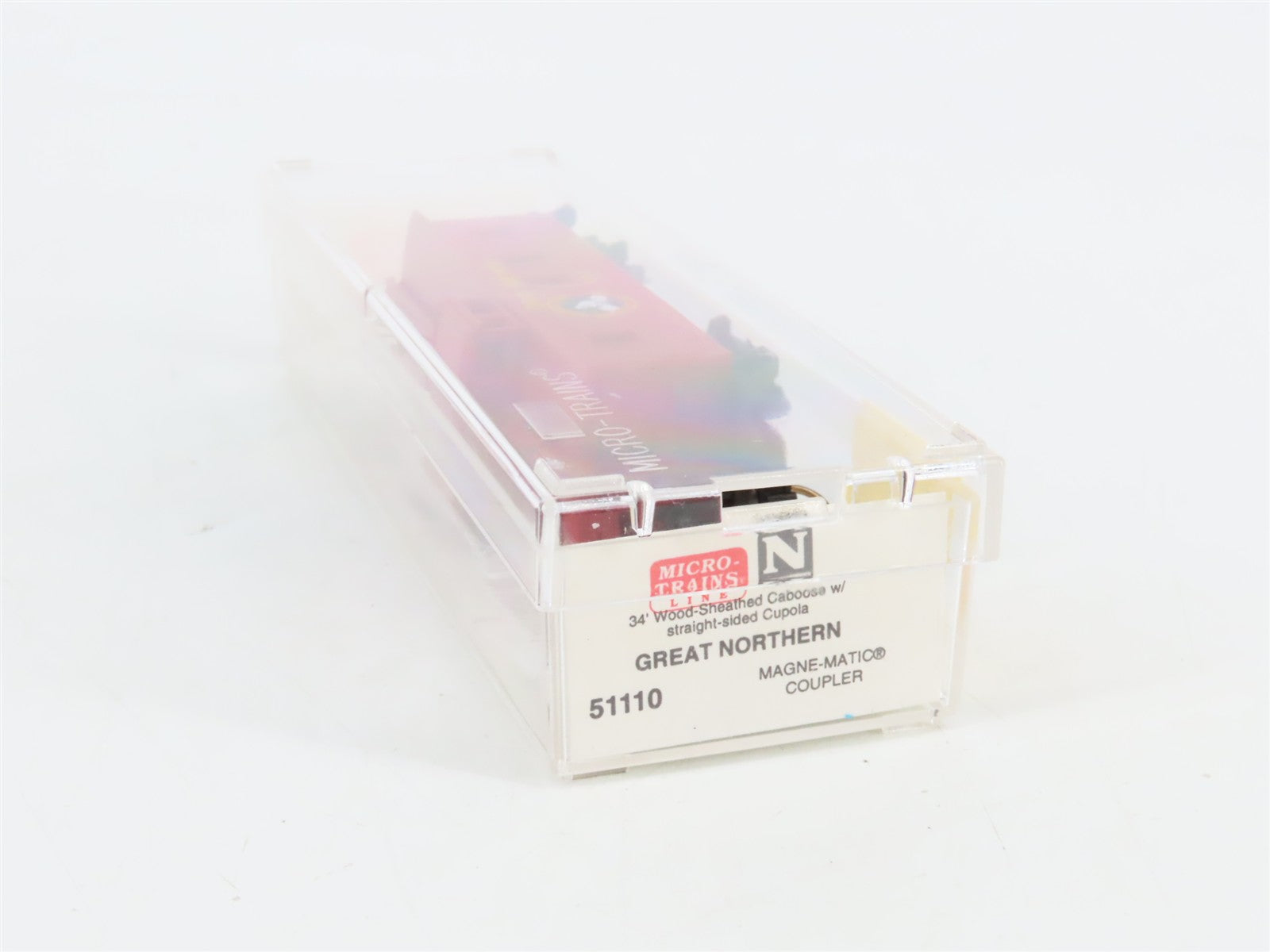 N Scale Micro-Trains MTL 51110 Great Northern 34' Wood-Sheathed Caboose X617 RTR
