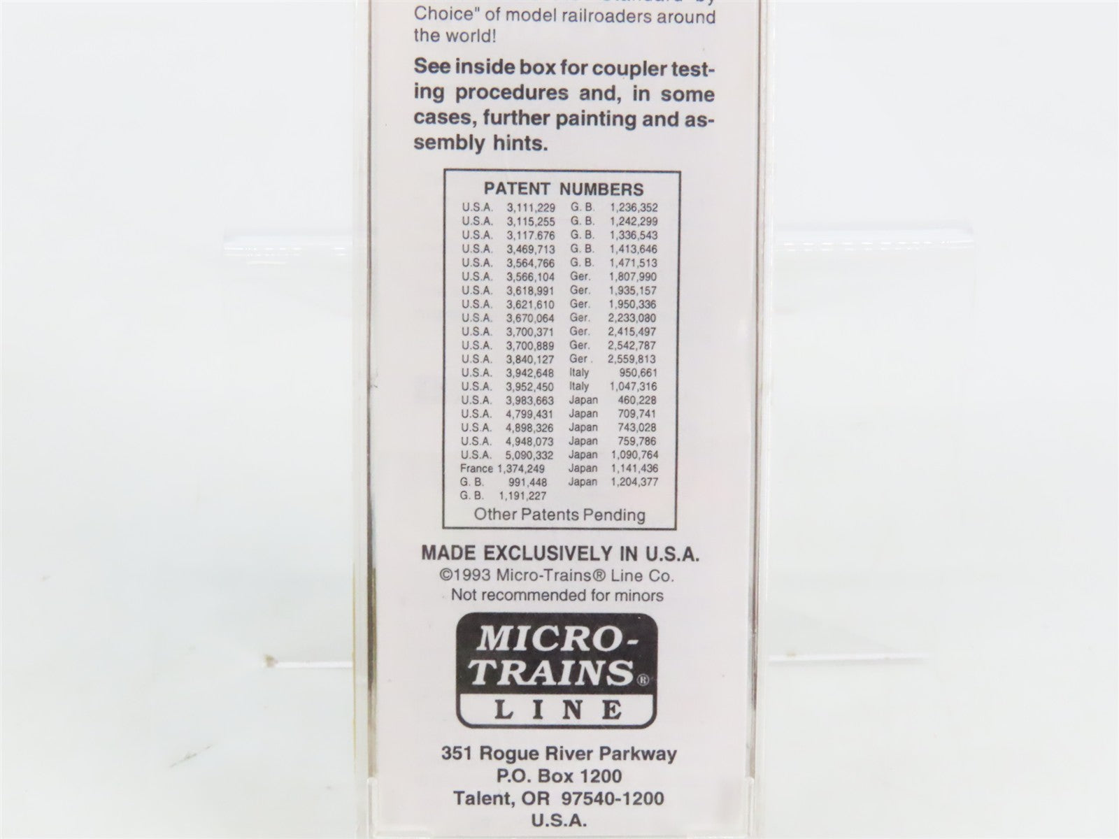 N Scale Micro-Trains MTL 32180 WP Western Pacific 50' Plug Door Box Car RTR