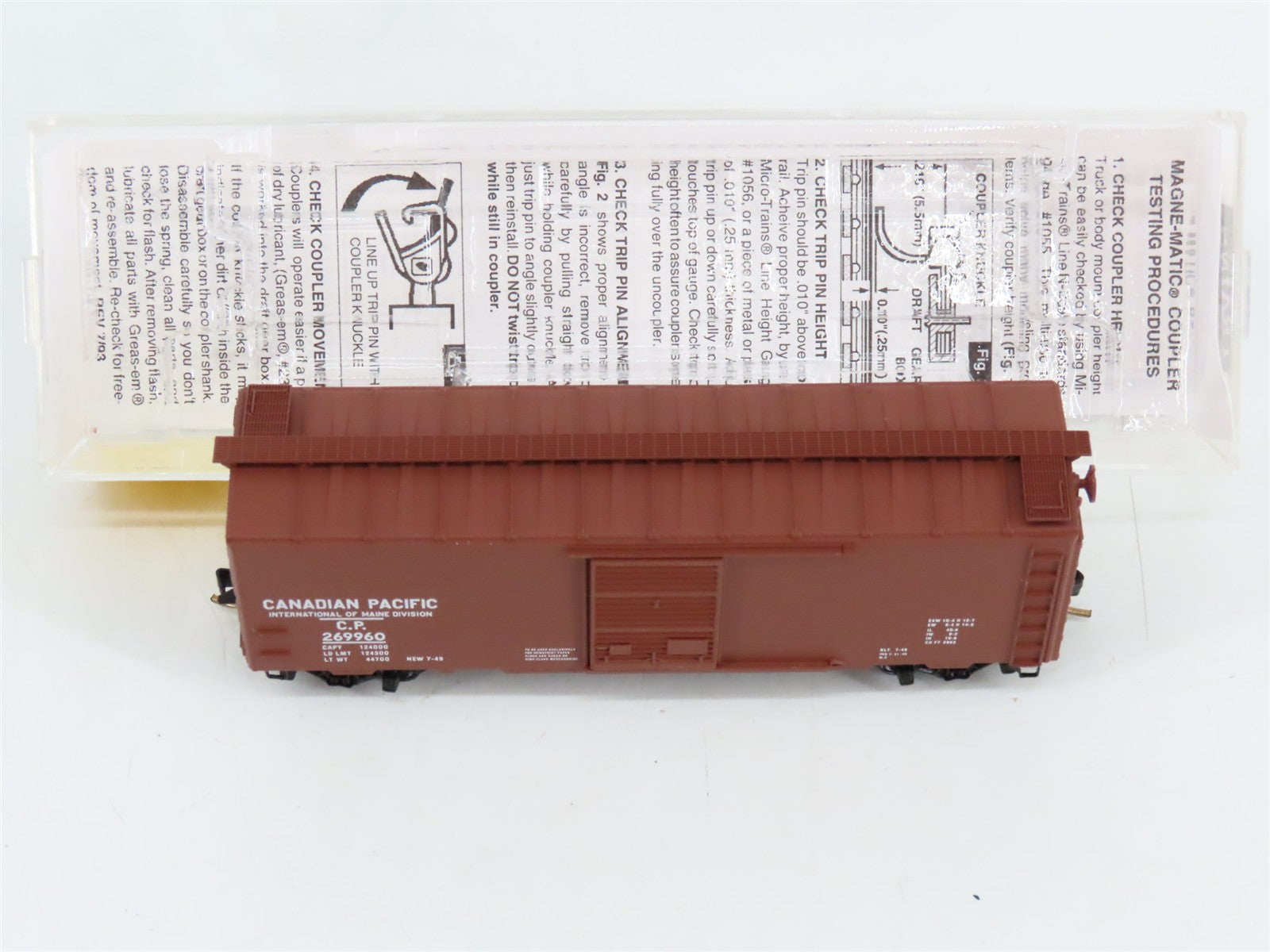 N Scale Micro-Trains MTL 20136 CP Canadian Pacific 40' Box Car 269960 RTR