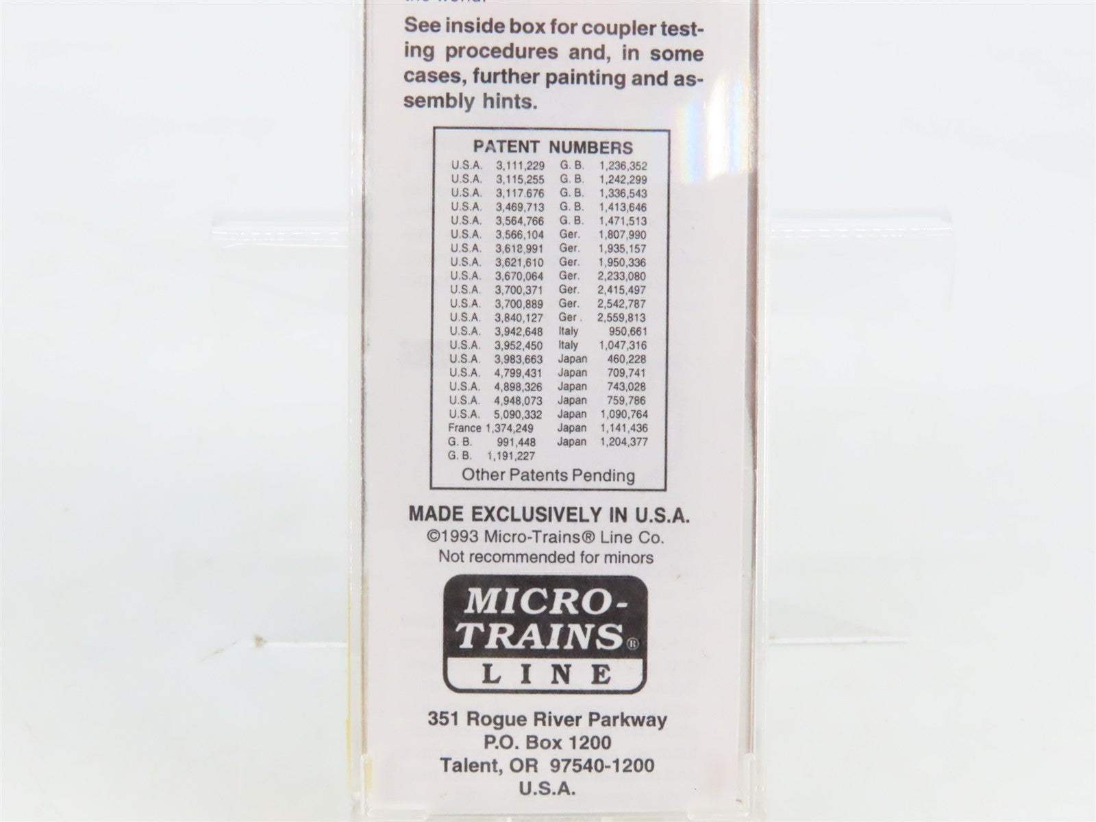 N Scale Micro-Trains MTL 20136 CP Canadian Pacific 40' Box Car 269960 RTR